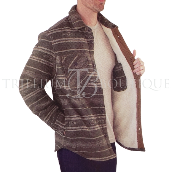 BUNDLE 2 JACHS Wool Blend Heavyweight Shirt Jackets Pile Fleece Lining M & L NWT - Picture 2 of 7